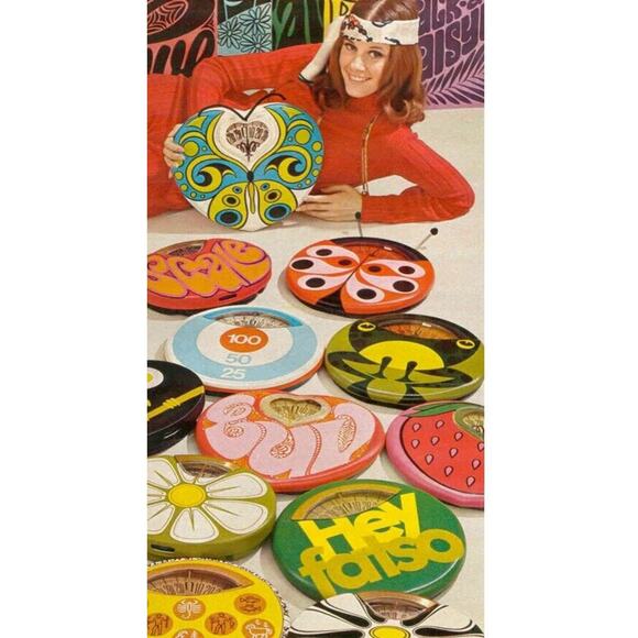 Vintage Brearley Tiger Carpet Bathroom Scale WORKS Boho Retro Opalhouse Style - Picture 2 of 13